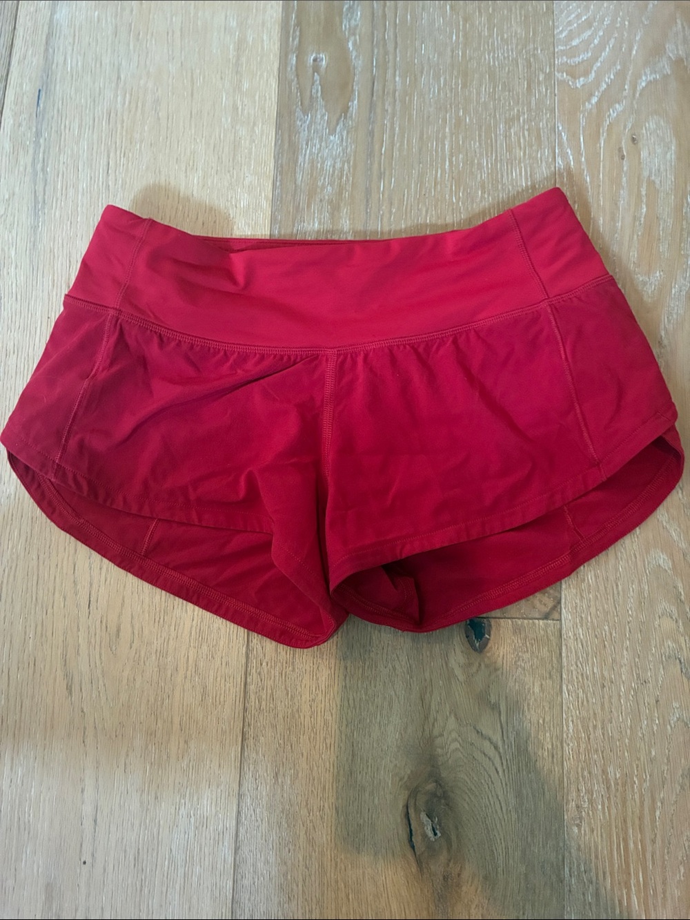 lululemon athletica Red Athletic Running Shorts